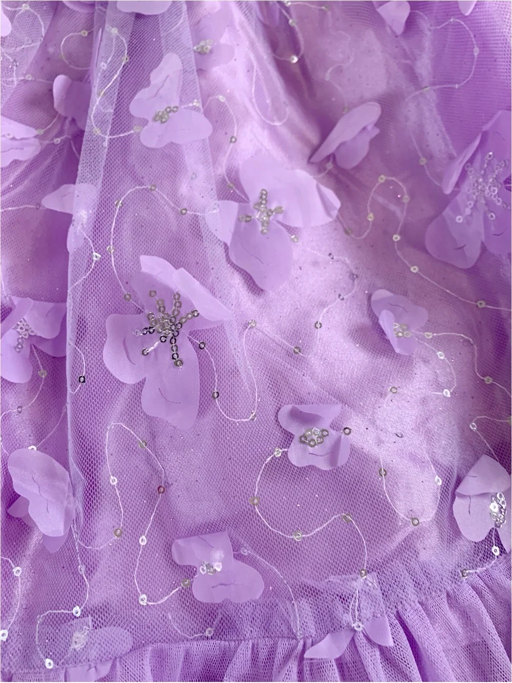 Rare Edition Girls Lavender sleeveless butterfly Tulle Party Dress